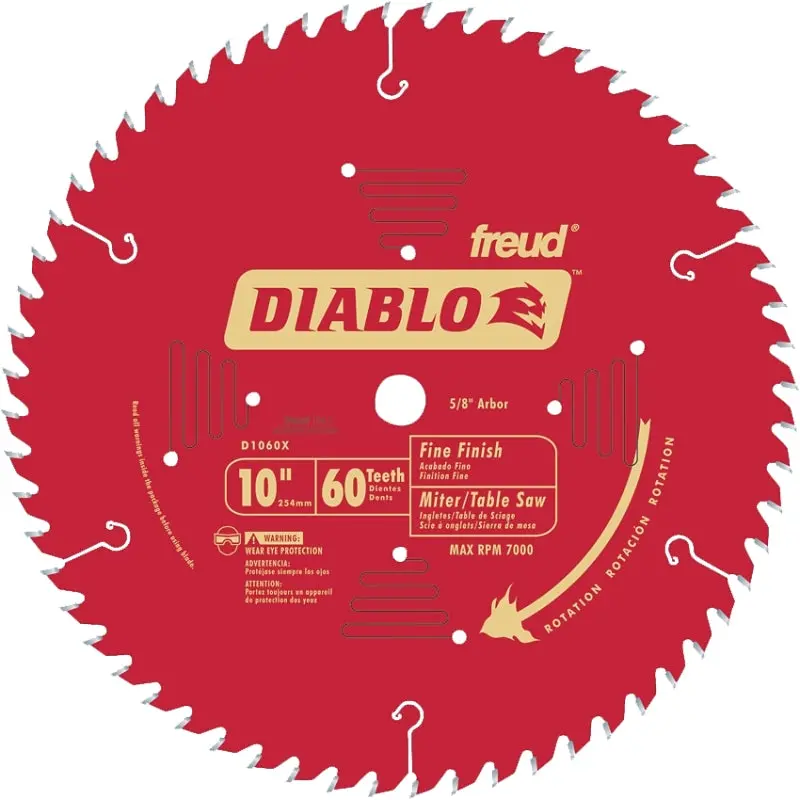 10" 60-Tooth Carbide-Tipped Finishing Circular Saw Blade 1