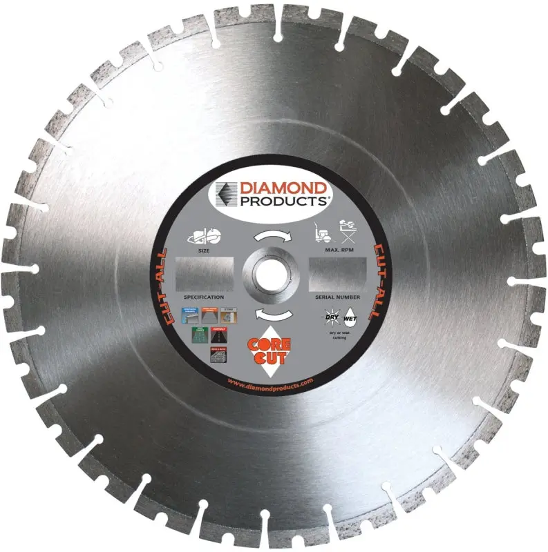 18-Inch Diamond Circular Saw Blade — 32-Tooth, 1-Inch Arbor 1