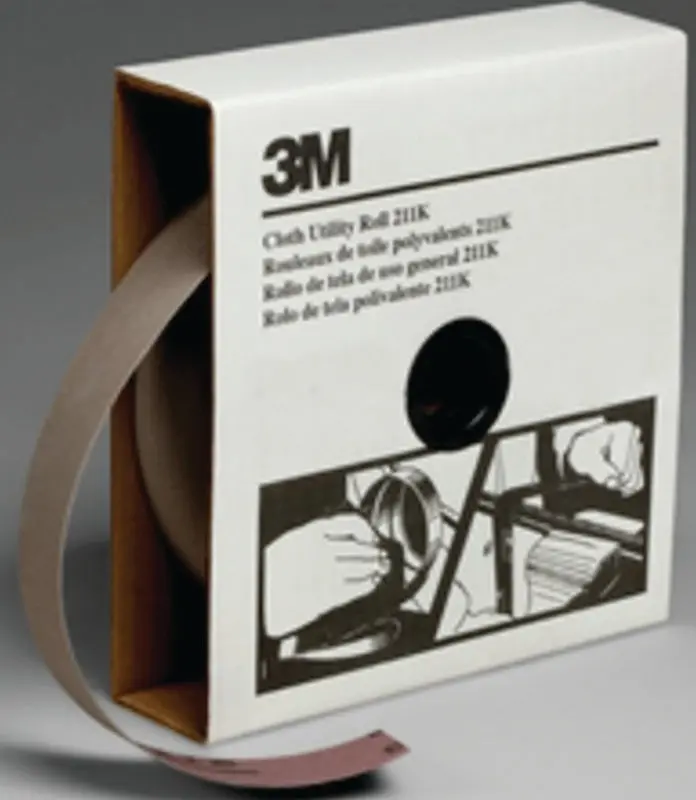 3M 211K Utility Cloth Roll – 1.5 In × 50 Yd, 80-Grit Aluminum Oxide Abrasive 1