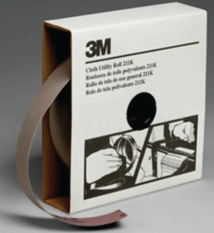 3M 211K Utility Cloth Roll – 50-Yard × 1.5-Inch, 120-Grit Aluminum Oxide, Fine Sanding Abrasive 1