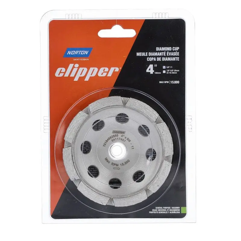 4-Inch General-Purpose Cup Grinding Wheel With 5/8-Inch Arbor And 0.21-Inch Thickness 1