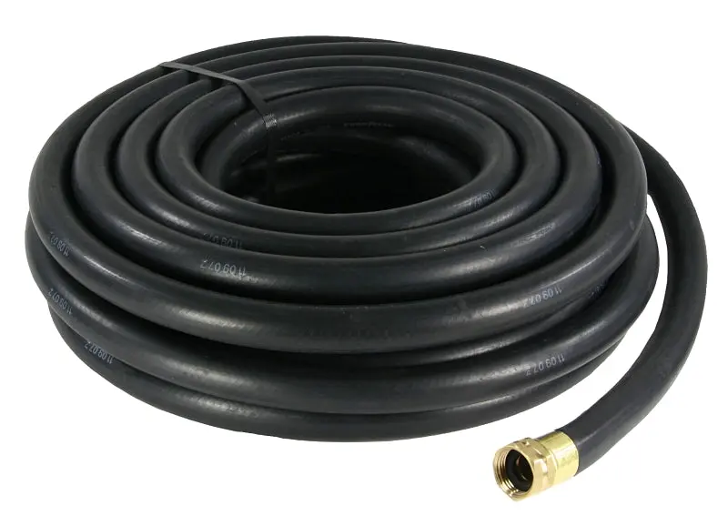 Abbott Rubber 1112-0750-50 50-Foot Black Rubber Water Hose – Female-To-Male Fitting Assembly 1