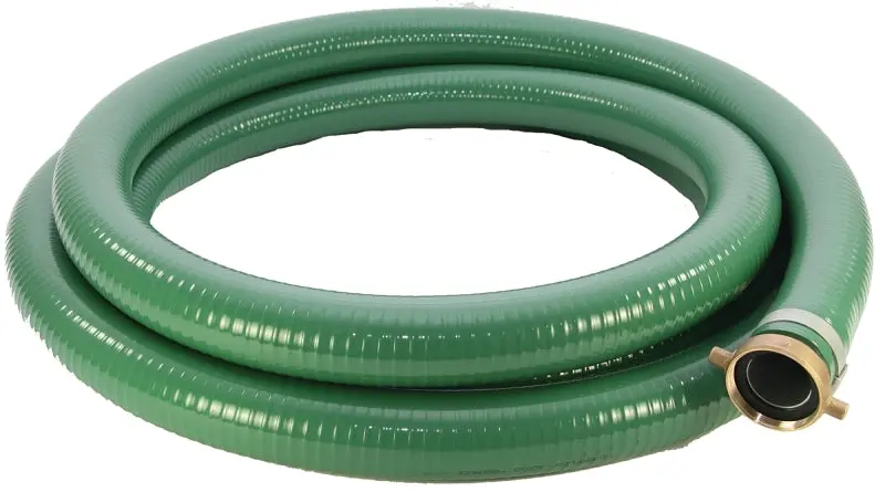 Abbott Rubber 1240-2000-20 Pvc Suction Hose – 2" Id × 20 Ft, Male/Female Thread Ends 1