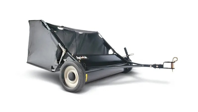 Agri-Fab 45-0320 Tow-Behind Lawn Sweeper With 13.2-Cubic-Foot Hopper And 4-Brush System 1