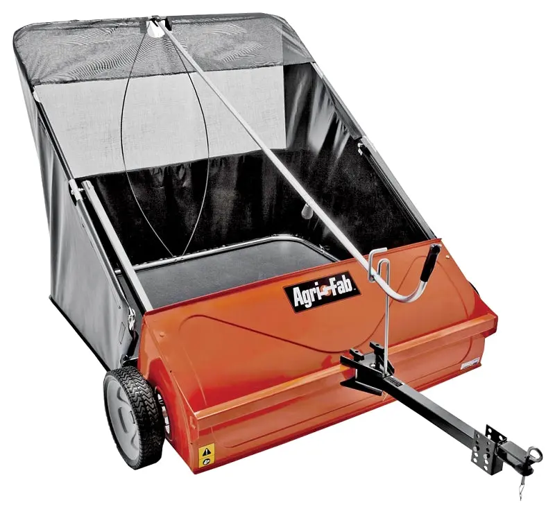 Agri-Fab 45-0492 Heavy-Duty Lawn Sweeper – 25-Cubic-Foot Hopper, 5.6:1 Brush-To-Wheel Ratio 1