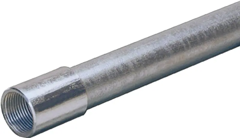 Allied Tube & Conduit 1-1/4" Galvanized Steel Rigid Conduit – 10 Ft Length 1