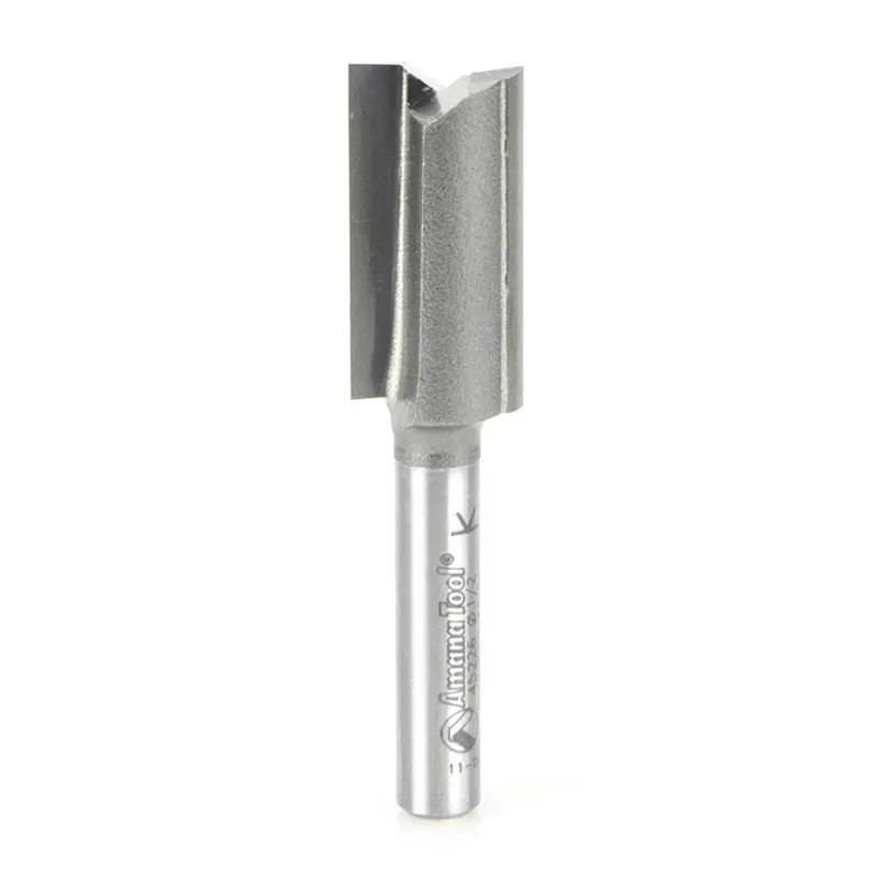 Amana Tool 45226 Carbide-Tipped Straight Plunge Router Bit – 1/2" Diameter, 1" Cut Depth, 1/4" Shank, 2-1/8" Overall Length 1