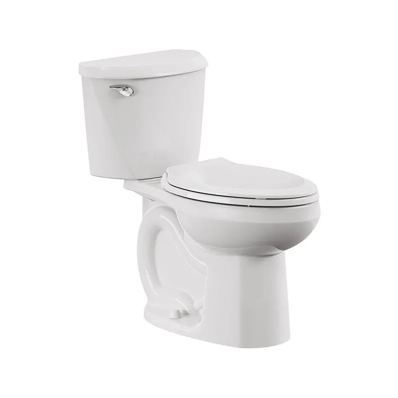 American Standard 736Aa001.020 Elongated Toilet – 1.6 Gpf High-Efficiency Flush, 12" Rough-In, White Ceramic 1