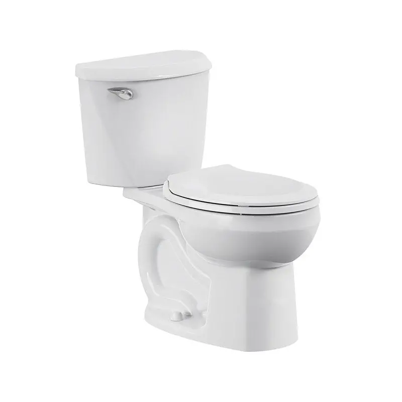 American Standard 736Da101.020 Round-Front Toilet – 1.28 Gpf High-Efficiency, 12" Rough-In, White Ceramic 1