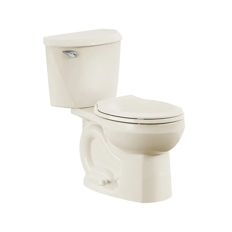 American Standard 736Da101.021 Round-Front Complete Toilet – 1.28 Gpf High-Efficiency Flush, 12-Inch Rough-In, Bone Finish 1