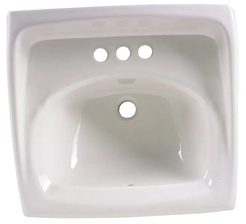 American Standard Lucerne 0355.012.020 Rectangular Bathroom Sink – 3-Hole Faucet Setup, 18-1/4" Width × 12-1/8" Depth 1