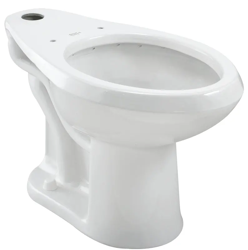 American Standard Madera 3043.001.020 Elongated Toilet Bowl – Vitreous China, Floor-Mounted, Classic White 1