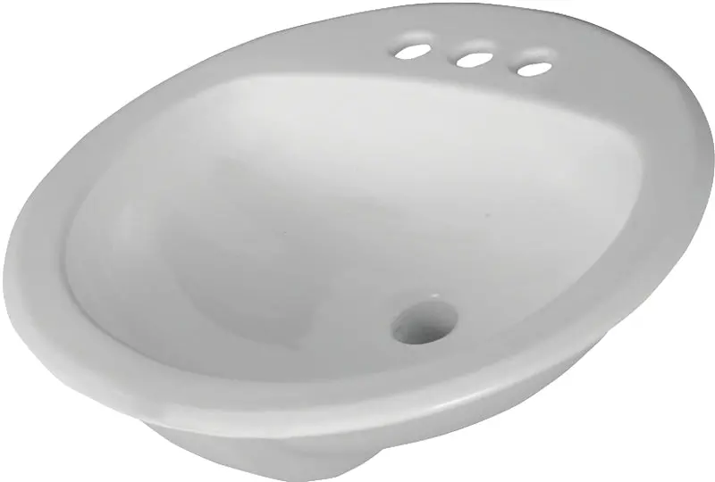 American Standard Rondalyn Countertop Sink – Round Basin, 3-Hole Faucet Setup, 19.125" Overall Width 1