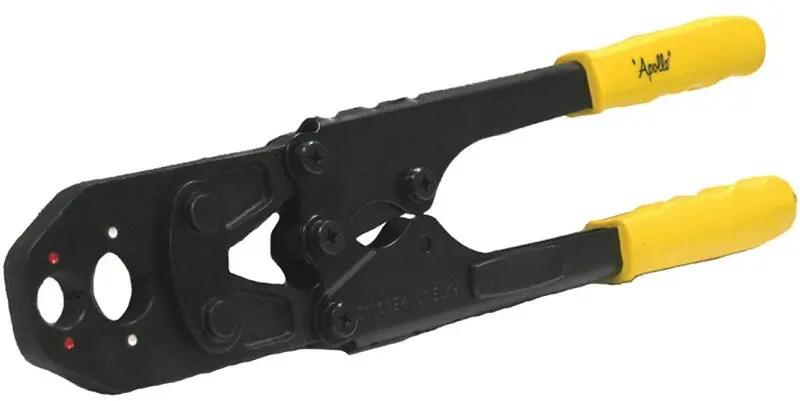 Apollo 69Ptkh0014C Ratcheting Crimp Combo Tool – Handles 1/2" To 3/4" Fittings, Ergonomic Comfort-Grip Handle 1