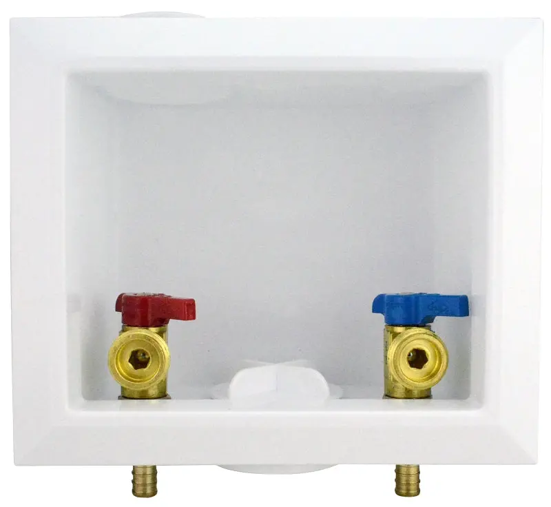 Apollo Apxboxwm Washing Machine Outlet Box – Polystyrene Housing, 1/2" × 3/4" Inlet/Outlet 1