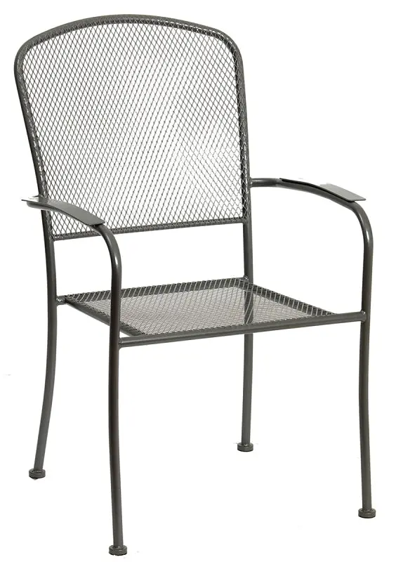 Arlington Jyl-2077C Stackable Steel Patio Chair With Breathable Mesh Back – 24" W × 24.5" D × 36.625" H 1