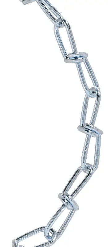 Baron #1 Double Loop Chain – 125-Foot Roll, 155-Lb Working Load, Zinc-Coated For Corrosion Resistance 1