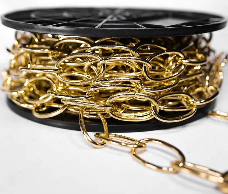 Baron 2200 Decorative Brass Chain – #10 Gauge, 40-Foot Length For Lighting Or Drapery 1