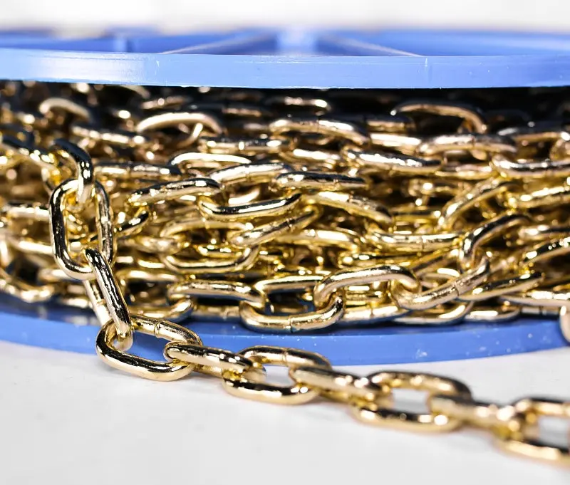 Baron #3 Zinc-Plated Straight Link Chain – 50-Foot Heavy-Duty Steel Chain, 270-Lb Working Load 1