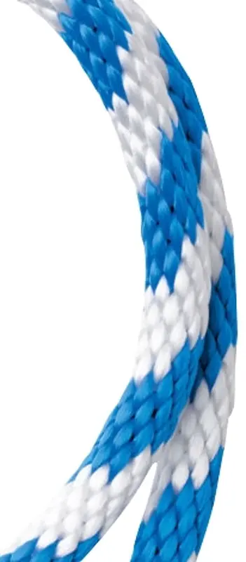 Baron 54023 Polypropylene Utility Rope – 5/8" Diameter, 140 Ft Length, 325 Lb Working Load, Blue/White Colorway 1
