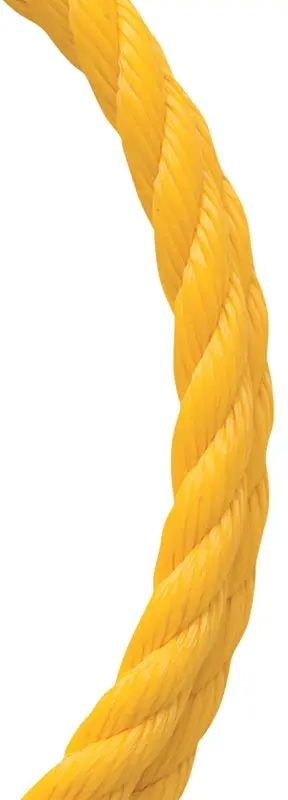 Baron 54210 Polypropylene Rope – 3/8" Diameter, 400 Ft Length, High-Visibility Yellow 1