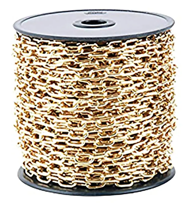 Baron 7170 #70 Brass Twist Link Chain – 82-Foot Length 1