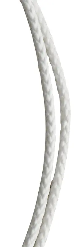 Baron Nylon-Poly Rope – 1/8 Inch Diameter, 600 Foot Length, 15-Pound Working Load, Bright White Color 1
