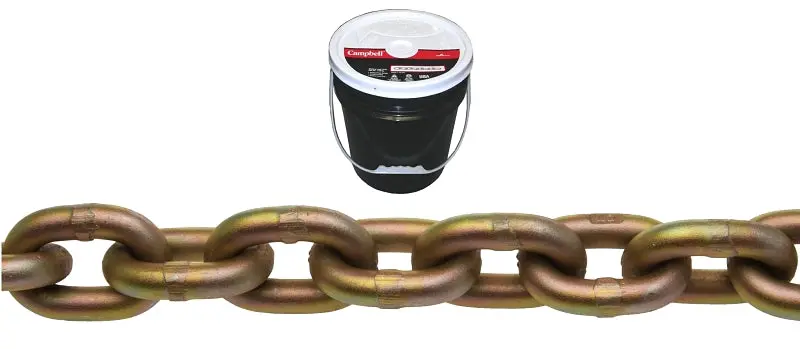Baron Tp7014P Transport Chain – Grade 70, 1/4" Size, 141 Feet, 3150 Lb Working Load Limit 1