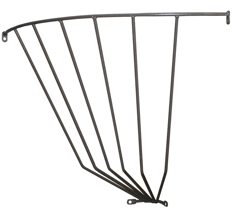 Behlen Country 76110907 Powder-Coated Steel Corner Hay Rack – Gray Finish 1