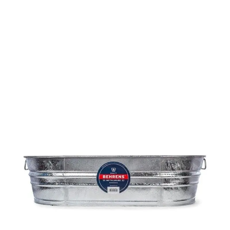 Behrens B33 Heavy-Duty Wash Tub – 33.5-Gallon Steel Utility Basin With Reinforced Rim 1