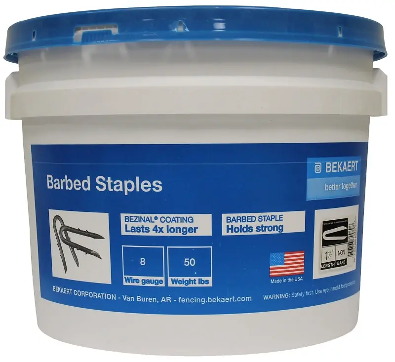Bekaert Standard 8-Gauge Staples – Heavy-Duty Utility Staple Pack For Framing And Insulation 1