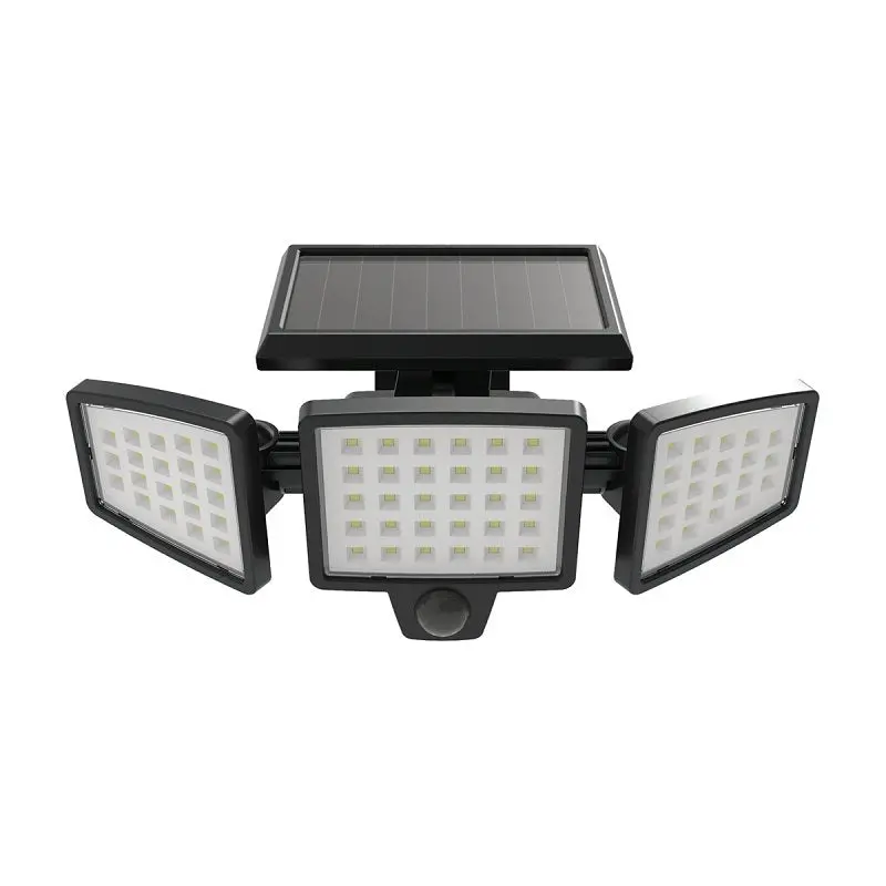 Bell Link Cl-Sml3 Solar-Powered 3-Head Led Floodlight – 1500 Lumens, 6500K Daylight White, 3.7V Rechargeable System 1