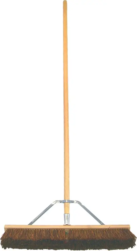 Birdwell 5024-4 Professional Push Broom – 3-Inch Trim, Synthetic Blend Bristles, Hardwood Handle 1