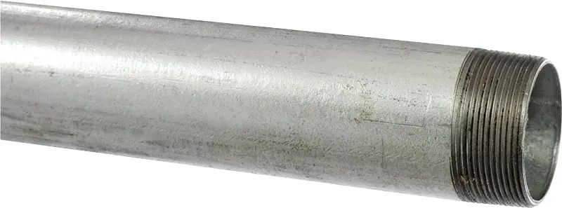 B&K 1-1/4" Galvanized Steel Pipe – 10 Ft Length, Threaded Ends 1