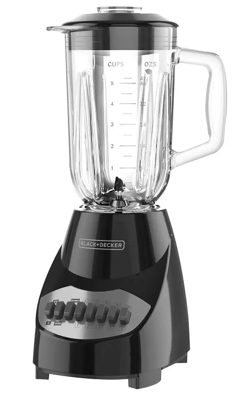 Black+Decker Bl2010Bg Countertop Blender – 40-Ounce Glass Jar, 550-Watt Motor, 10-Speed Digital Controls 1
