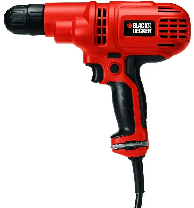 Black+Decker Dr260C/B Corded Drill/Driver – 5.2-Amp, 3/8" Keyless Chuck, 8-Foot Power Cord 1