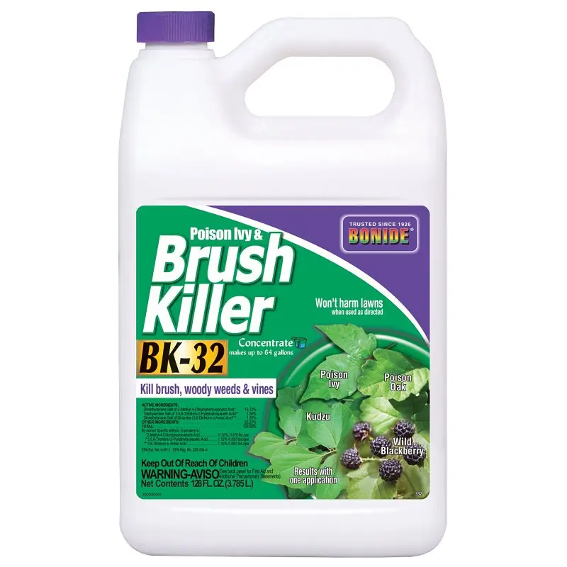 Bonide 330-P Poison Ivy & Brush Killer – Concentrated Herbicide, Light Yellow Liquid, 1-Gallon Size 1
