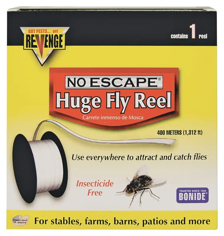 Bonide Revenge 46140 Fly Trap Reel – Sticky Adhesive Tape, Continuous Dispenser, 1-Pack 1