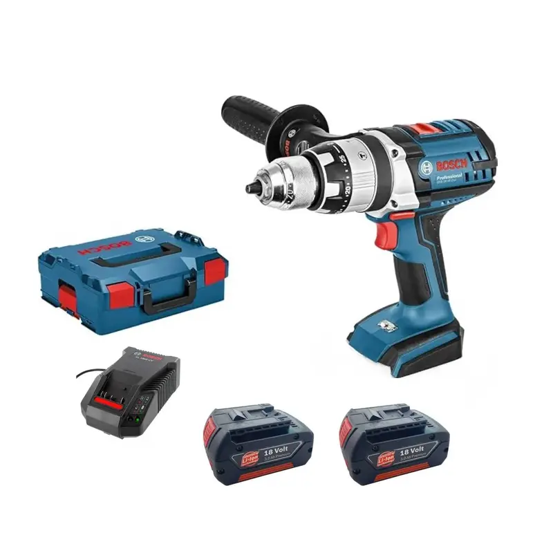 Bosch Gsr 18 Ve-2-Li Cordless Drill Driver Kit, 18V, Dual 3Ah Batteries, L-Boxx Case – Clearance 1