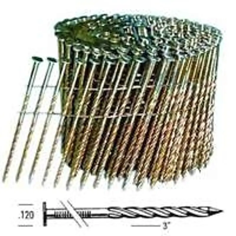 Bostitch C10S120Dg Framing Nails – 3" Length, 11-Gauge, Screw Shank, Round Head, Thickcoat Coating 1