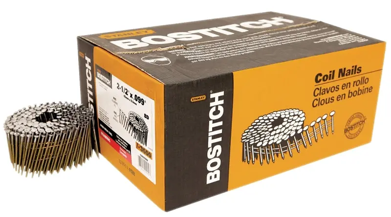 Bostitch C8R99Bd Framing Nails – 2.5-Inch Ring Shank, Full Round Head, Hot-Dipped Galvanized Steel 1