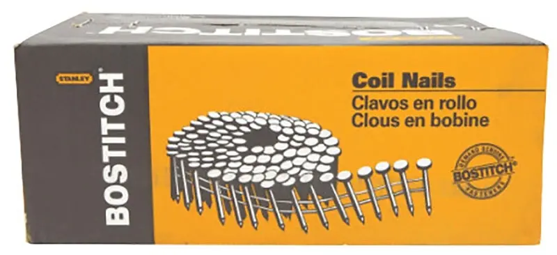 Bostitch Stainless Steel Siding Nails – 2-1/2" Ring Shank, Wire Coil Collated 1