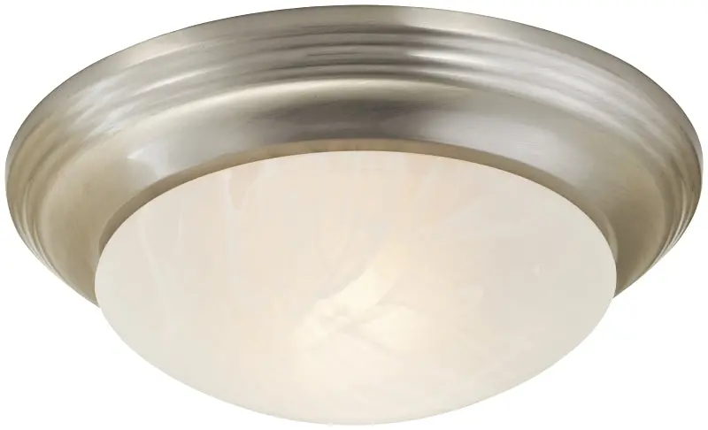 Boston Harbor 563118Bn Flush Mount Ceiling Light – Single-Lamp Fixture For A19 Or Cfl Bulbs (120V, 60W) 1