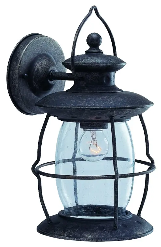 Boston Harbor Brt-Cdc1691-3L Outdoor Wall Lantern – Misty Pewter Steel Fixture, 120V/60W Compatible 1