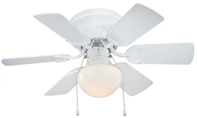 Boston Harbor Cf-78108 30-Inch 6-Blade Ceiling Fan – White Motor Housing, Mdf Blades, 3-Speed Control 1