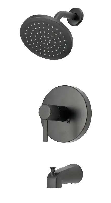 Boston Harbor F1A1F507Bl Single-Function Shower Faucet – 1.75 Gpm Flow, Zinc Tub Spout, 1-Spray Head 1