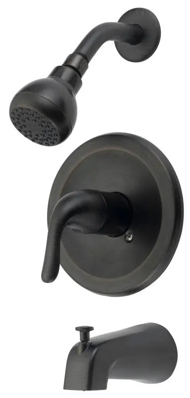 Boston Harbor Fixed-Mount Tub/Shower Head – Single-Handle, 1.75 Gpm Flow, One-Spray Setting, Modern Chrome Finish 1