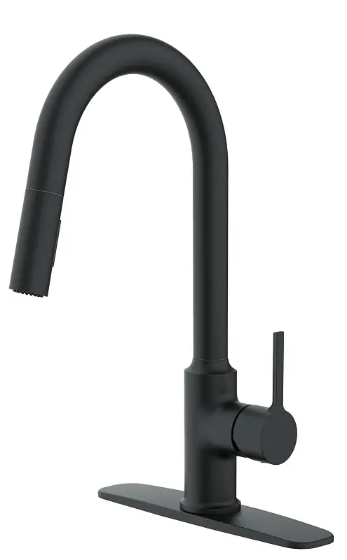 Boston Harbor Fp4Af272Bl Contemporary Pull-Down Kitchen Faucet – 1.8 Gpm, Single-Handle, 1–3 Hole Mount 1