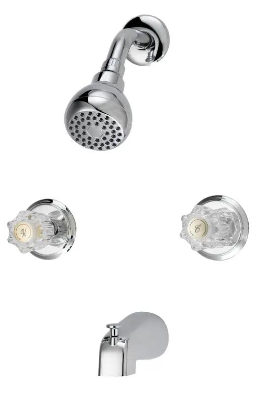 Boston Harbor Gu-Tqob016Cp Tub And Shower Faucet Set – Fixed Showerhead, 1.75 Gpm Flow, Single Spray Mode 1