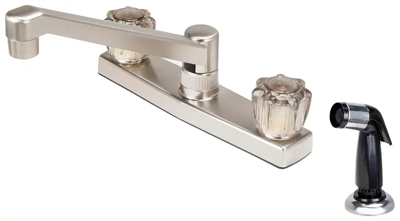 Boston Harbor Jy8201Sbn Brushed Nickel Kitchen Faucet – Dual-Handle, 1.8 Gpm Flow Rate 1